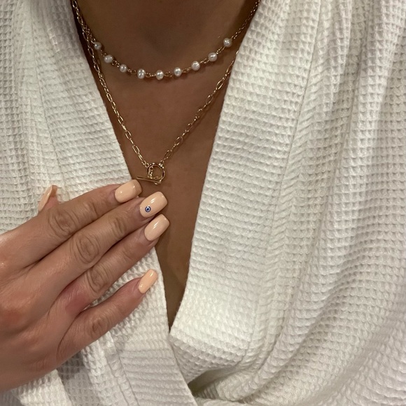 🌌Real Fresh Water Pearl Layered Necklace - Picture 5 of 15